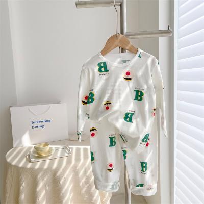 China Eco-freindly 2PCS 0-18M Boys Girls Baby Anti-Shrink Factory Price Cotton Air Conditioning Clothing Newborn Tops And Pants for sale