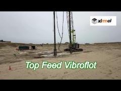 top feed vibroflot equipment compaction soil improvement project