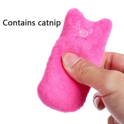 China Catnip Healthy Catnip Toy Cats Products Viable Pet Cat Toys Cute For Kitten Teeth Grinding Cat Plush Thumb Pillow Pet Accessories for sale