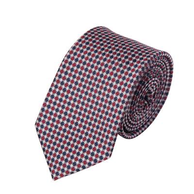 China 100%Micro Fiber Polyester Mens Polyester Tie Jacquard Business Handmade Ties for sale