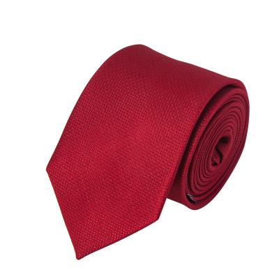 China 100%Micro Fiber Polyester Mens Polyester Tie Jacquard Business Handmade Ties for sale