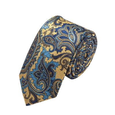 China high quality men's cravatta jacquard necktie floral seda gravatas Paisley Ld21001 silk tie for sale