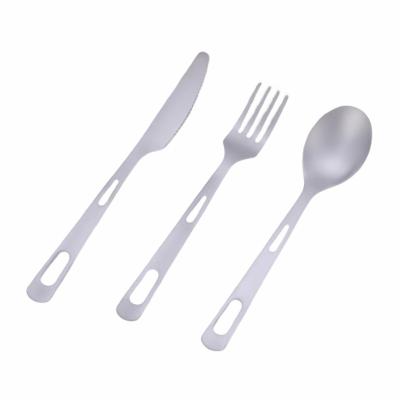 China High-Grade Viable Hot Selling Pure Titanium Outdoor Home Outdoor Camping Cutlery Cutlery Flatware Flatware Set for sale