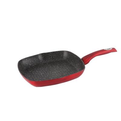 China Europe forged aluminum black marble coating griddles and grill pans for sale