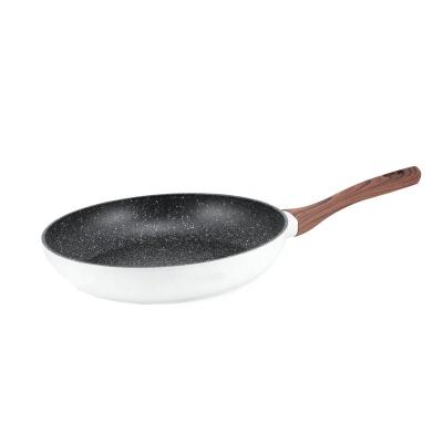 China Europe Aluminum Forged Egg Marble Stone Coating Frying Pan for sale