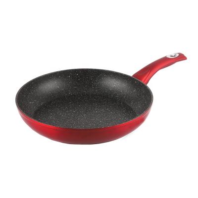 China Europe Forged Stone Marble Coating Aluminum Frying Pan for sale