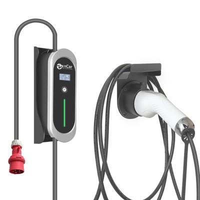 China Zencar evse ev Level 2 16A 3.7KW Charging Type - 2 Wallbox EV Car Charger with Level 2 16a ECO Red T2 EV EVSE Connector Red 1p for sale