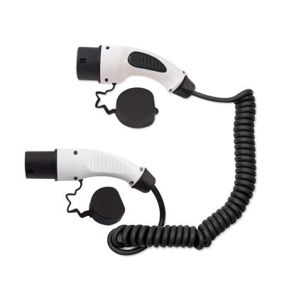 China EV Charging Cable Type - 2 To Type - 2 Coiled Type 16A 3.6KW - 2 Type 3 Car Charging Cable EV Charger Charging Cable - 2 To Type - 2 EV Charging Cable for sale