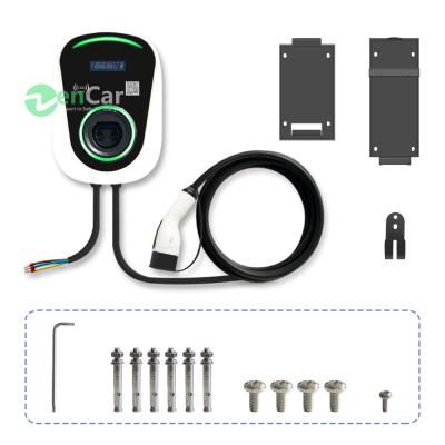 China EV Charging Station 32A 7.2KW IEC 62196 Type - 2 Duosida Electric Car Charger Evse Wallbox WIFI EV Charging Station for sale