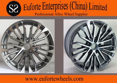 China 18x8 inch Gun Metal Machine Face Audi Replica Wheels Rims / Audi A8 Alloy Wheels for sale