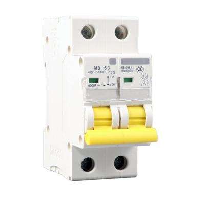 China Overload Electrical Best Quality 2P 6kA Capacity MCB 10amp Miniature Circuit Breaker Safety for sale