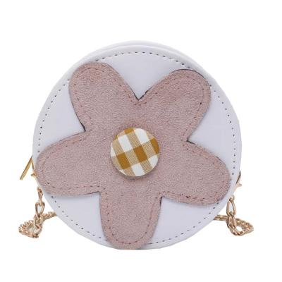 China Small All-match Daily Cute Round Messenger Bag Female Flower Bag for sale