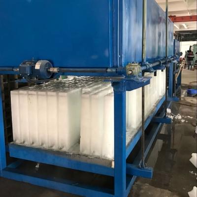 China Industrial Automatic Control System 10tons Block Direct Cooling Ice Machine With Germany Brand Bitzer Compressor Store In Factory for sale