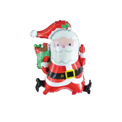 China Eco-friendly Christmas Decoration Christmas Balloon Set Santa Claus Best Aluminum Film Party Balloon for sale