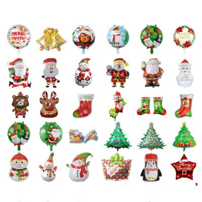 China Eco-friendly New Year Balloon Set Banner Decoration Bell Gift Props Festival Party Supplies Merry Christmas Balloons for sale