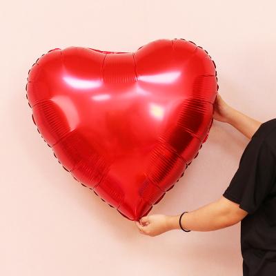 China Wholesale 18 inch heart shaped gradient foil balloon metallic heart party decoration for party decorations balloons for sale