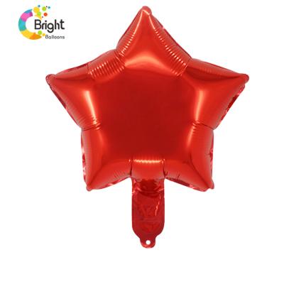 China 18inch Star Eco-friendly Custom Shape Balloon Maker Aluminum Foil Metallic Balloons for sale