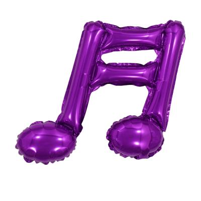 China Eco-friendly Musical Notes Foil Mylar Balloons Wedding Birthday Party Supplies Inflatable Globos Wedding Decorations Supplies Helium Balloon for sale