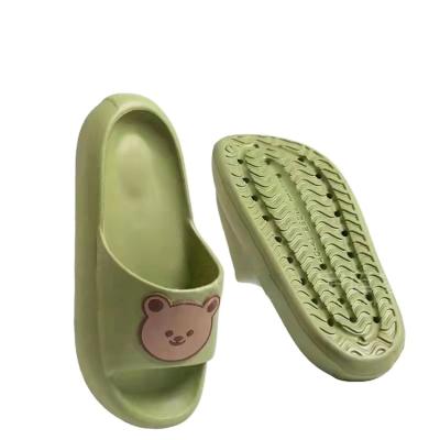 China Fashion trend promotion price unisex non-slip thick slipper bear pattern Eva Slippers for sale