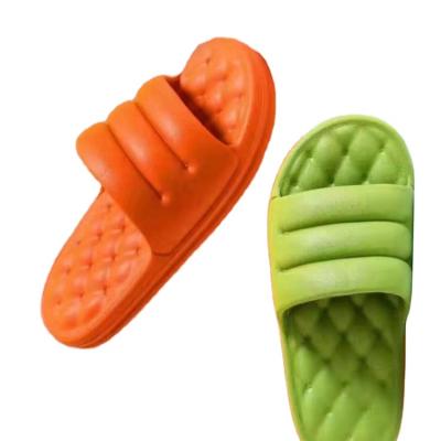 China Fashion Trend Standard Unisex Non-slip Large Slipper Rubber Bedroom Slippers Pure Color Eva Indoor Slippers for sale