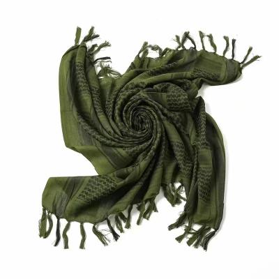 China Shemagh KeffIyeh Arafat Army Desert Scarf Lightweight Outdoor Shawl Thick Cotton Fashion Men's Square Military Arab Tactical Scarf Fashion for sale