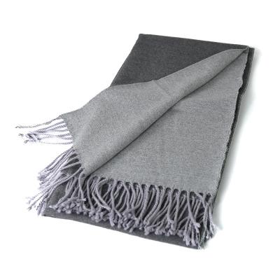 China 2021 Winters Imitation Cashmere Soft Soft Double Sided Feeling Solid Color Scarf For Women And Shawls for sale