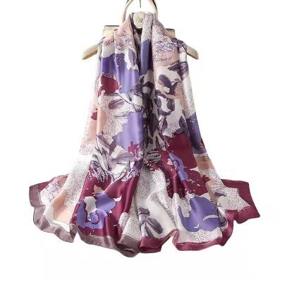 China Clothing decoration 2020 spring fashion shawl printed scarf/summer silk women's scarf for sale