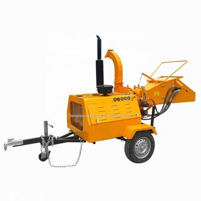 China Farms Diesel Engine 50HP Mobile Hydraulic Feed Wood Chipper Shredder With CE for sale