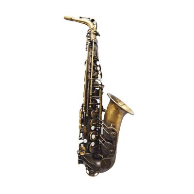 China Professional Vintage Seasound Factory Gold Copper Alto Saxophone for sale