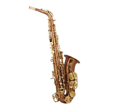 China High Quality Cheap Coffee Coffee Color Body Brass Instrument Alto Saxophone JYAS102DCFGL for sale