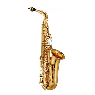 China Gold Lacquer Accept OEM High Quality Cheap Gold Alto Saxophone JYAS102Y2Z for sale