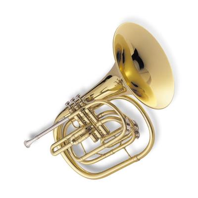 China 3 Accept OEM Factory Price Bb Cheap Gold Marching French Horn JYMFH6361 for sale