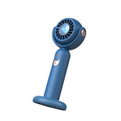 China Hotel 2023 New Coming Turbine Handheld Portable Mini Fans Rechargeable USB Small Neck Hanging Head Shaking Desktop Summer Cooling Fan for sale