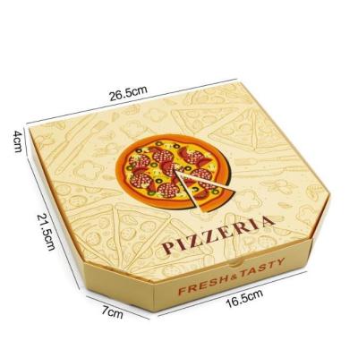 China Disposable Biodegradable Disposable Take Away Packaging Paper Cardboard Pizza Boxes Wholesale for sale