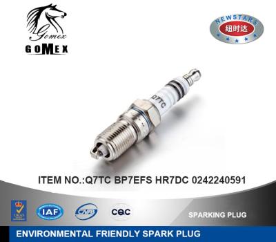 China AUDI Spark Plugs / DODGE Spark Plugs / FORD Spark Plugs / MAZDA Spark Plugs Q7TC BP7EFS HR7DC 0242240591 for sale