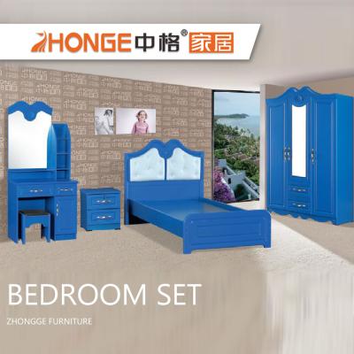 China Hot Sale Modern Design New Boys Bedroom Eco-friendly PVC Kids Model Wooden Kids Bedroom Furniture for sale