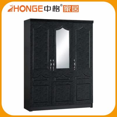 China High Quality Cheap PANEL MDF Modern Design PVC Wardrobe Bedroom Furniture (jk-9441-3) for sale