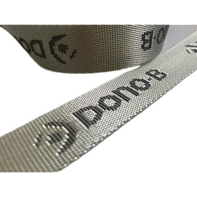 China High Quality And Customizable Eco-Friendly Jacquard LOGO Soft Nylon Bag Webbing For Bags for sale