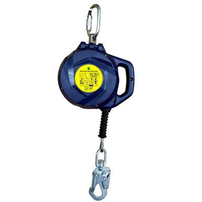 China Retracting Lifeline High Strength And Customized Logo 10m Wire Rope Safety Cable Self Retracting Lifeline for sale