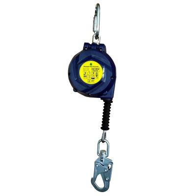 China Retracting Lifeline Customized Logo And High Tensile Safety 15KN Cable Self Retracting Lifeline Meet EN360:2002 for sale