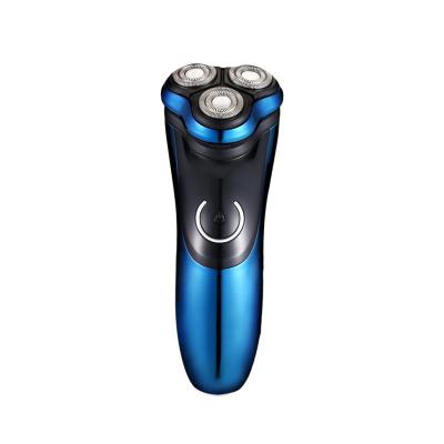 China Triple Blade Waterproof Wireless Rechargeable Rotary Triple Blade With Pop-Trimmer Electric Shaver for sale