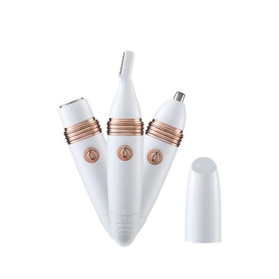 China RV Factory Direct Universal Rechargeable Waterproof Nose Lip Hair Eyebrow Trimmer Set For Women for sale