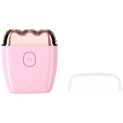 China Waterproof Triple Blade With Indicator Face And Body Hair Refillable Light Remover For Lady for sale