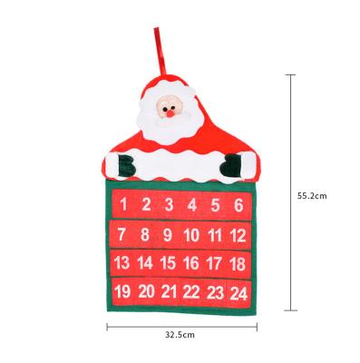 China Durable Christmas Tree Decorations Fabric Christmas Gift , Felt Christmas Advent Calendar 2018 for sale