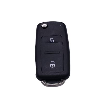 China Replace Hot Selling VW 2 Button Car Key Case Flip Keyless Remote Key Shell for sale