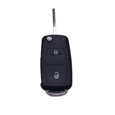 China Replace Car Key Case Wholesale 2 Button Blank Flip Folding Remote Control Car Smart Key For Volkswagen for sale