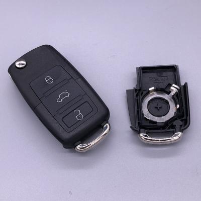 China Replace Car Key Case 3 Buttons Flip Key Case Replacement Car Remote Key For VW Volkswagen Golf MK4 Bora No Blade for sale