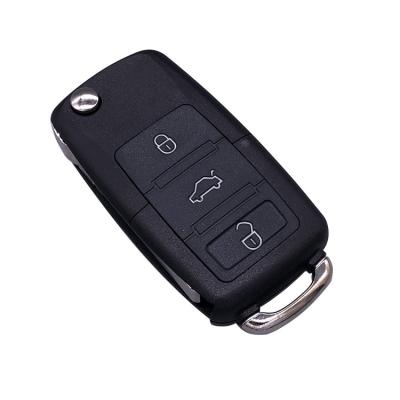 China Replace Car Key Case Good Quality 3 Button Flip Remote Flip VW Car Key Cover For Passat Polo Golf for sale