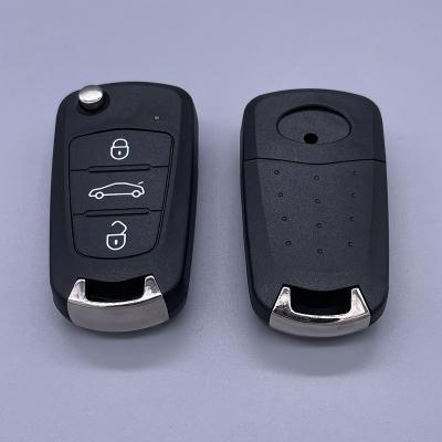 China Replace Universal Car Key Case 3 Button Start Cars Key Cover Flip Folding Car Remote Control Key For C50 H6 for sale