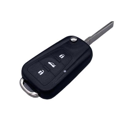 China Replace Car Key Case ABS Metal 3 Button Universal Car Smart Flip Key Shell Roewe Car Remote Key Start For Magnesium for sale